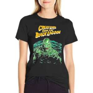 Retro Vintage Creature from the Black Lagoon T-Shirt customs lady clothes workout t shirts for Women