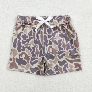 Wholesale Boutique Baby Boy Camo Pockets Bottom Shorts Clothing Kids Wear Children Toddler Elastic Clothes