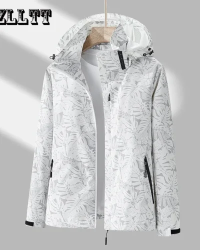 Spring Men Outdoor Jackets Men New Casual Waterproof Hooded Jacket Coats Mens Autumn Fashion Brand Windbreaker Jackets Male 3XL