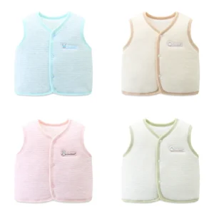 Wear Baby Vest, Small Vest, Quilted Warm Vest for Boys and Girls, Stylish Vest, Pure Cotton, Newborn Kidsren, Spring & Fall