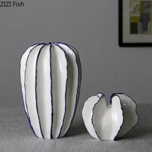 Creative Vase Ceramic Vase Living Room Floral Ornaments Flower Arrangement Home Decoration Vases Living Room Decoration