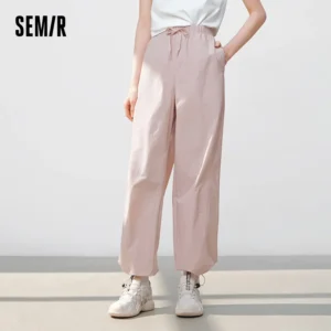 Semir Casual Pants Women Moisture Wicking Relaxed Fit Wide Leg 2025 New Summer Cool Feeling Sun Protection Long Pants