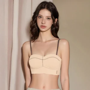 Women's Removable Strap Seamless Bra Ladies Fashion Push Up Bra Comfortable Breathable Bralette Outgoing Beauty Back Women Bra