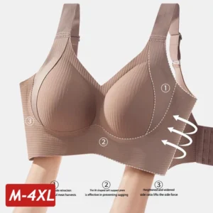 Plus Size Women Seamless Bras Sexy V Waist Brassiere Padded Wireless Soft Sleepwear Female Solid Breathable Underwear Lingerie