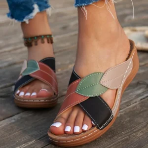 Summer Women Sandals Shoes Party Ladies Shoes Slides Sandals Ladies Wedge Sandals Woman Non-Slip Footwear Women Slippers Female