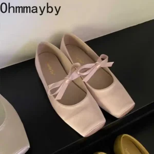 Designer Spring Flats Women's Ballet Shoes Comfort Soft Sole Shoes Outdoor Party Dress Female Slip On Shoes