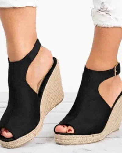 Platform Sandals Woman Wedges Summer Women's Shoes 2024  Dress Slides Gladiator Mules Espadrilles Elegant Luxury Fashion Medical