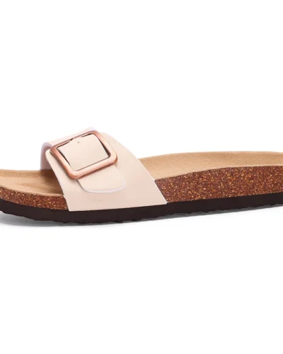 Kidmi Summer Women Sandals Women Flat Sandals Outdoor Beach Sandals Casual Vacation Nonslip Slippers Walking Cushion Sandals