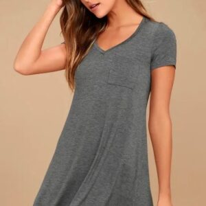 Women Bodycon Mini Dress V-Neck Short Sleeve Slim Party Club Dress