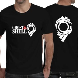 Ghost in the Shell Retro Logo T-Shirt for Men – Casual Anime Tee