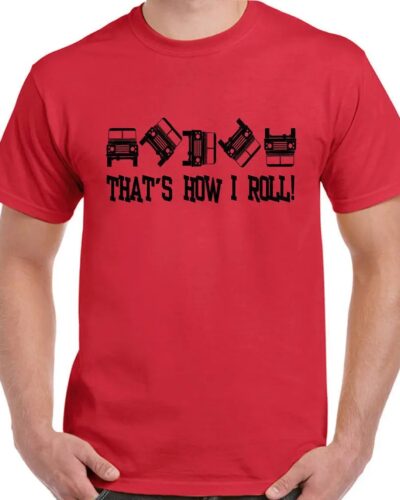 Men’s Simple Style How I Roll Funny T-Shirt | Rover Off-Roading 90 110 Graphic Tee